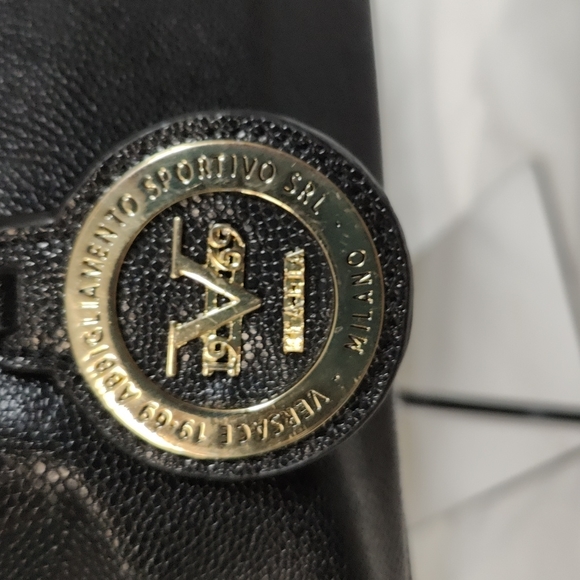 Versace 1969 Simulated Leather Pebbled Tote Bag / shoulder bag - Picture 3 of 15